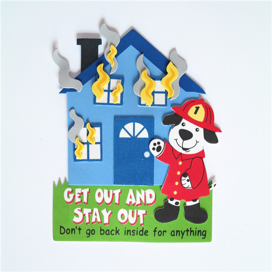 House Fire Safety Magnet Craft Kit