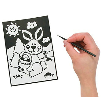 Easter Magic Scratch Coloring Page