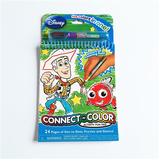 Colouring Book with Crayon